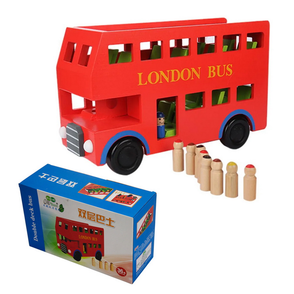 BUS MADERA CON FIGURITAS